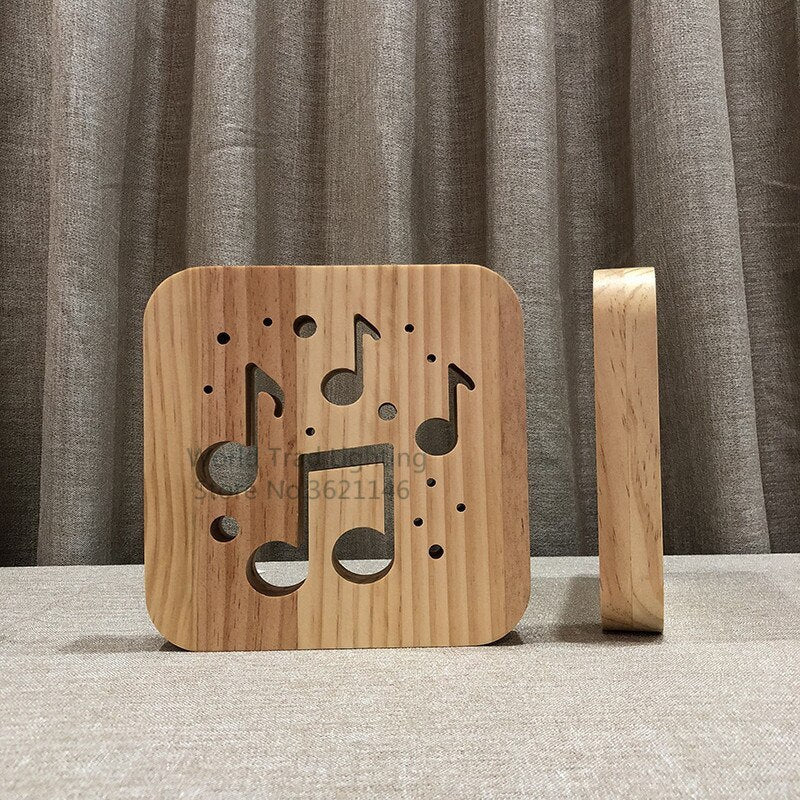 Laventi LUNA™ 3D Holz-Licht Mein Shop