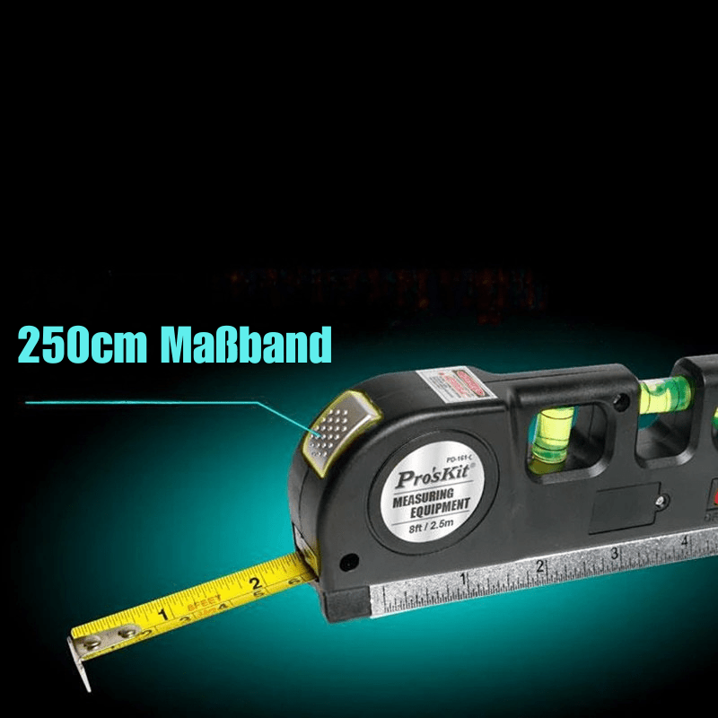 3-in-1 Laser-Messgerät mit Stativ Laventi