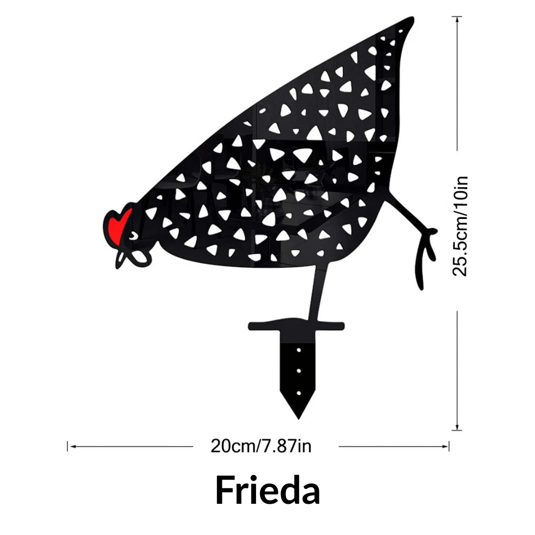 Laventi CHICKEN™ – Metall-Gartenstecker Laventi