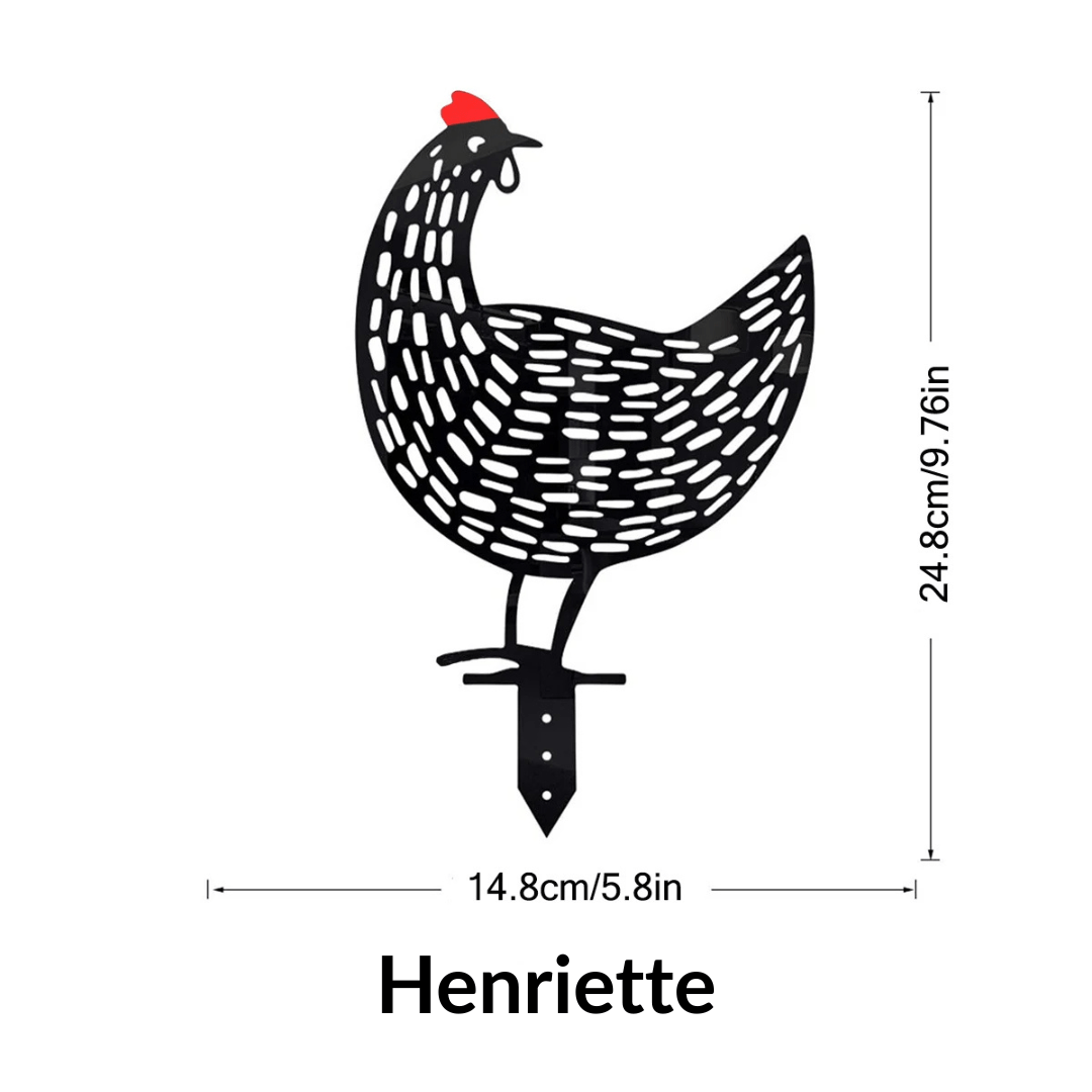 Laventi CHICKEN™ – Metall-Gartenstecker Laventi