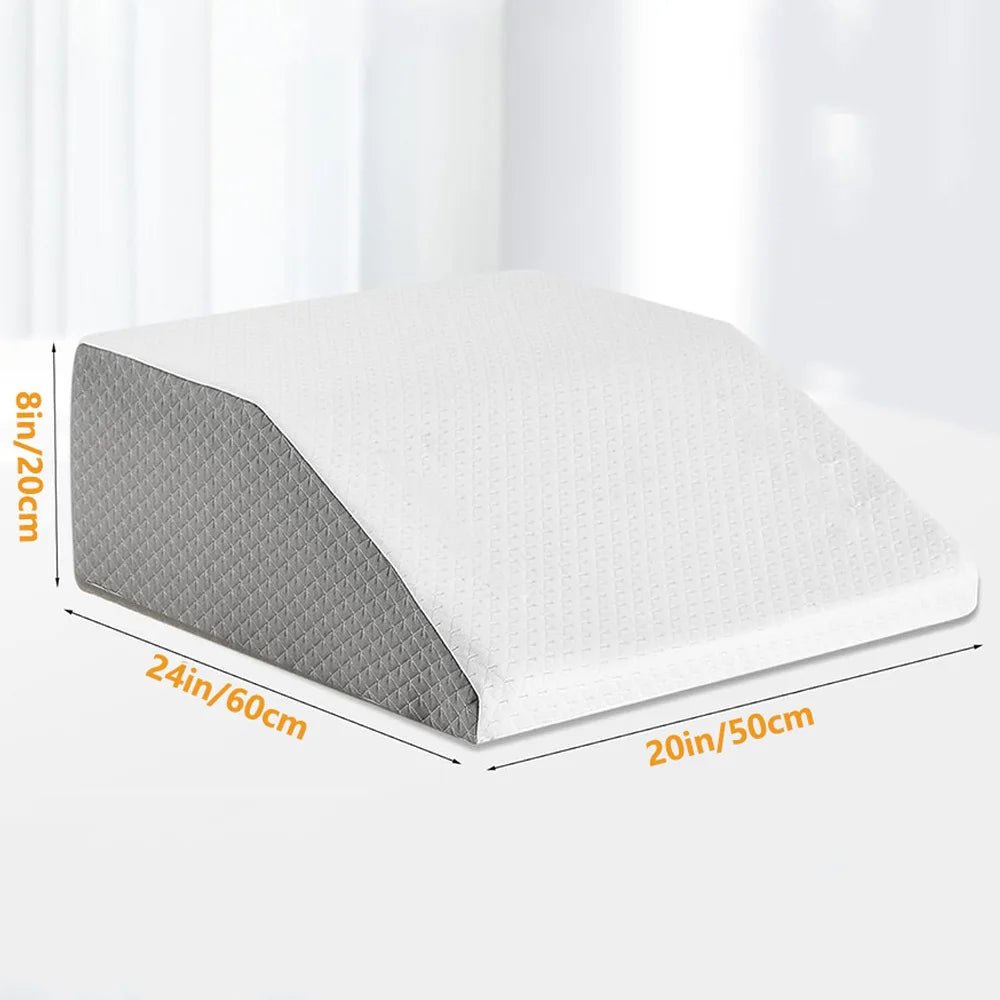Leg Pillow, 8inch Leg Elevating Pillow for Legs,Rest, Sleeping,Leg Wedge Pillow for Side Sleeping, Memory Foam Leg Wedge Pillow Laventi
