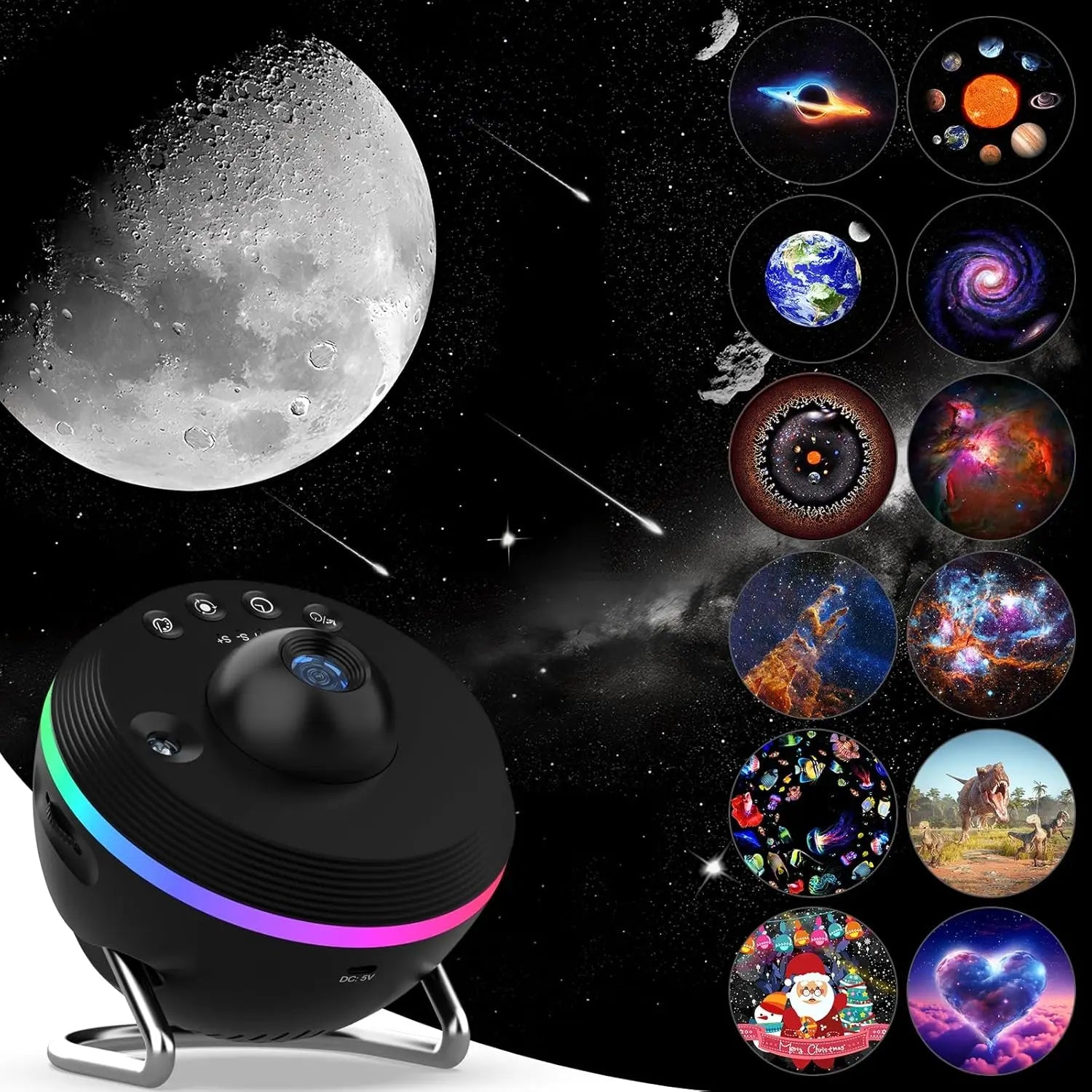 Star Projector LED Night Light Galaxy Projector Starry Sky Projector 360° Rotate Planetarium Lamp For Bedroom Decor﻿ Kids Gift Laventi