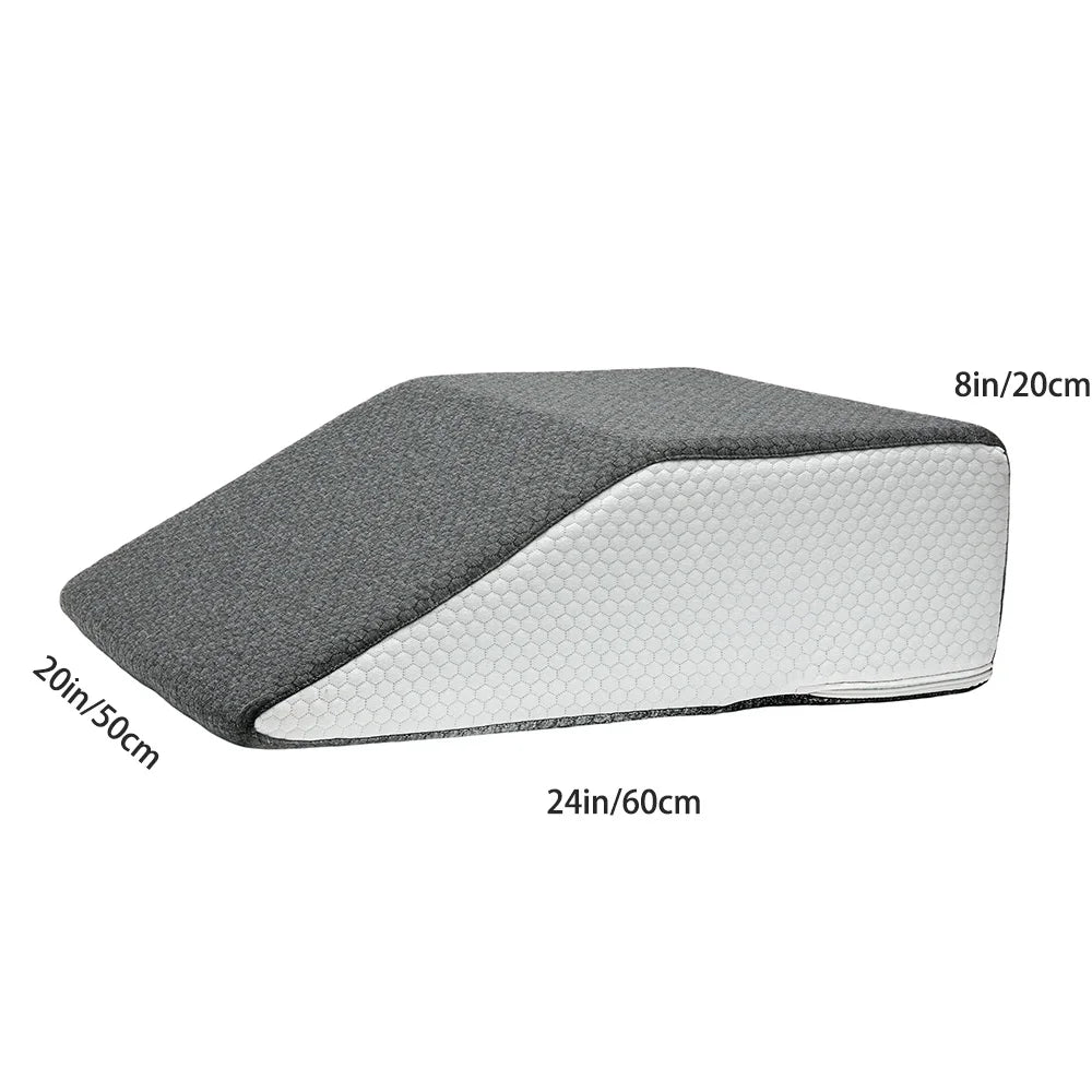 Leg Pillow, 8inch Leg Elevating Pillow for Legs,Rest, Sleeping,Leg Wedge Pillow for Side Sleeping, Memory Foam Leg Wedge Pillow Laventi